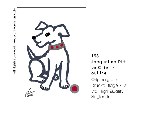 Jacqueline Ditt - Le Chien - outline (der Hund - outline)