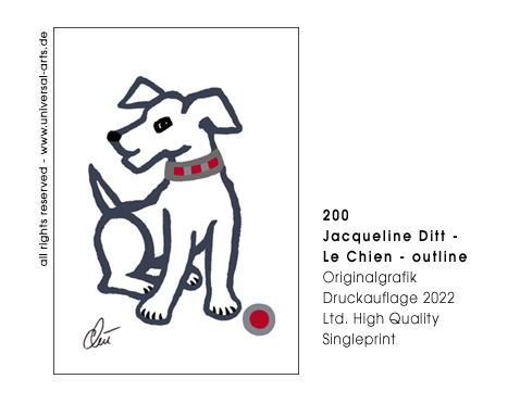 Jacqueline Ditt - Le Chien - outline (Der Hund - outline)