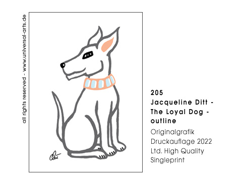 Jacqueline Ditt - The Loyal Dog - outline (Der Teue Hund - outline)
