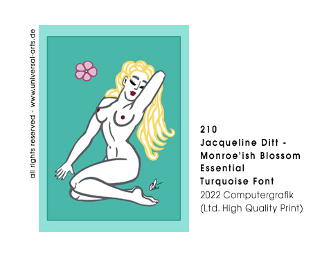 Jacqueline Ditt - Monroe'ish Blossom - Essential - Beige Font (Monroeähnliche Blüte - Essenziell - Beiger Grund)
