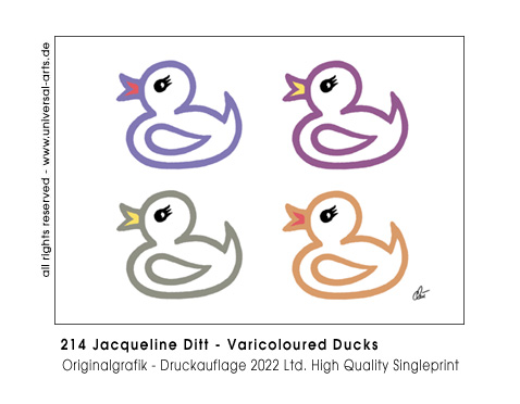 Jacqueline Ditt - Varicoloured Ducks (Bunte Enten)